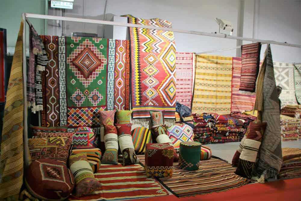 Textiles, alfombras y especias de Ammán.