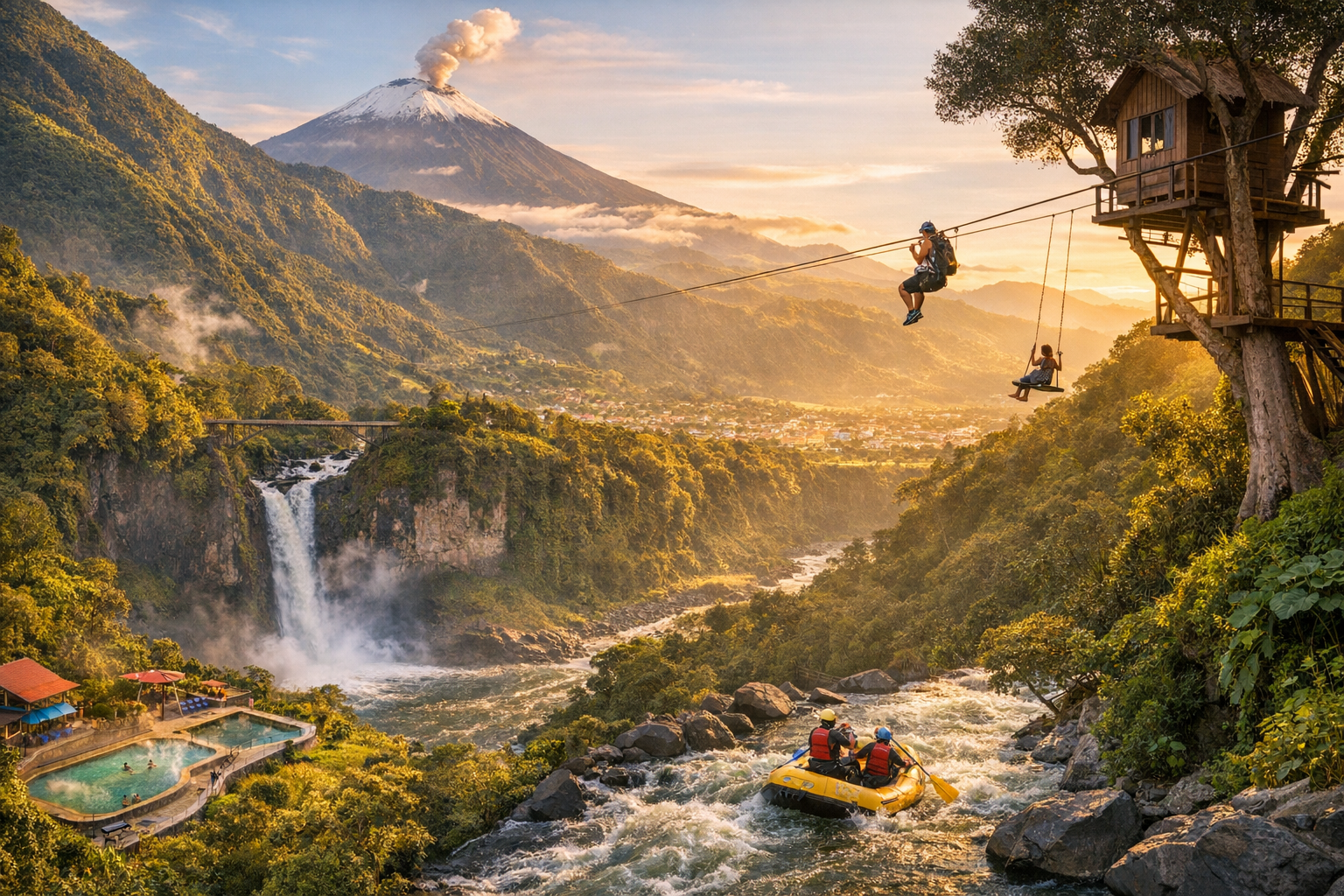 Les activités incontournables à Baños de Agua Santa : Aventure et Bien-être en Équateur