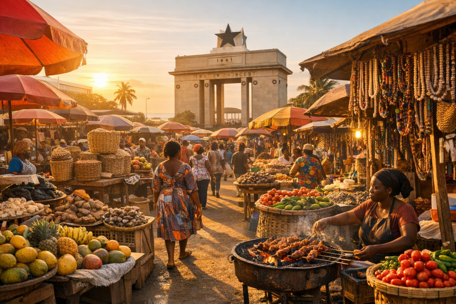 Les marchés vibrants d'Accra : Guide des meilleures expériences locales